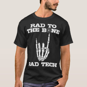 Camiseta Engraçado Rad Bone Rad Tech Homens Mulheres Legal
