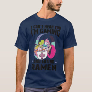Camiseta Engraçado Ramen Bowl Japão Jogos Asiáticos