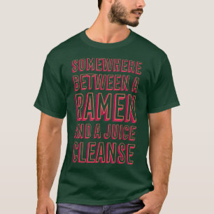Camiseta Engraçado Ramen e um Juice Cleanse Ramen Lover Com