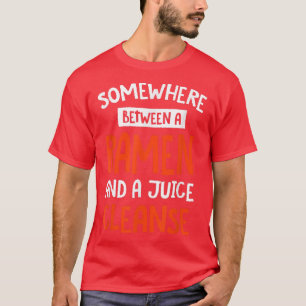 Camiseta Engraçado Ramen e um suco limpando Foodie Ramen Lo