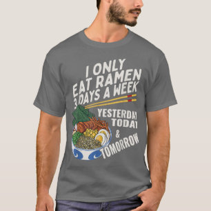 Camiseta Engraçado Ramen Lover Anime Dizendo Noodle Japonês