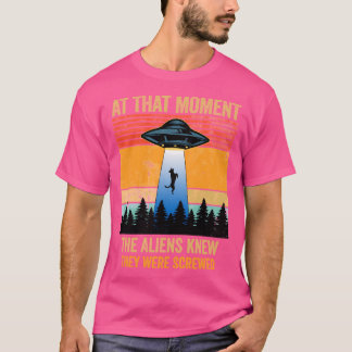 Camiseta Engraçado Rapto De Cachorros De Alienígena Ufo - M