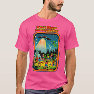 Camiseta Engraçado Rapto De Ufo 70S 80S Retroativo De Alien