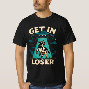 Camiseta Engraçado Rapto De Vacas Por OVNI