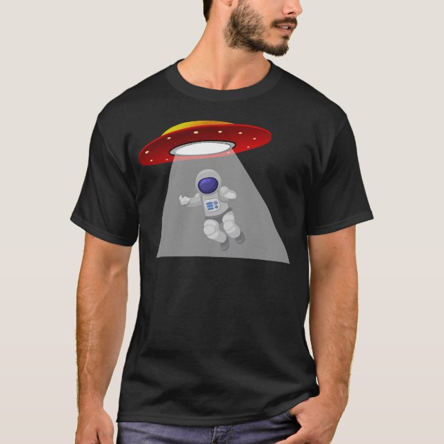 Camiseta Engraçado Rapto do Astronauta Ufo (Frente)