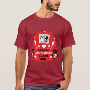 Camiseta Engraçado recem casados de novo T-Shirt