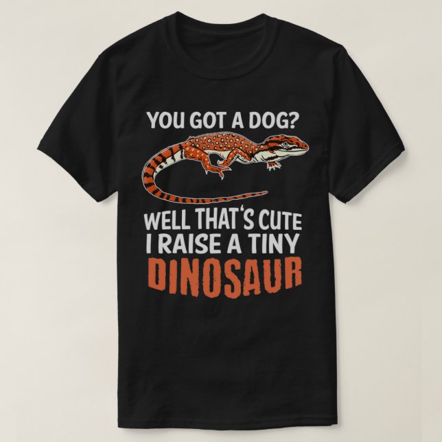 Camiseta Engraçado Red Ackie SpinyTailed Monitor Lizard Gif (Frente do Design)
