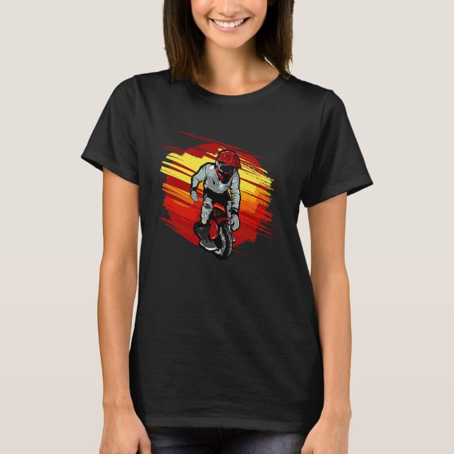Camiseta Engraçado, Red Unicycle (Frente)
