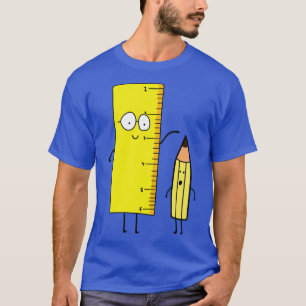 Camiseta Engraçado Régua Cuta Mede Um Lápis