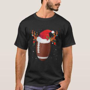 Camiseta Engraçado Reindeer de Natal Santa Hat Holida