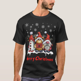 Camiseta Engraçado Reindeer Gnomos Natal