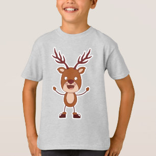 Camiseta Engraçado Reindeer roupa personalizada