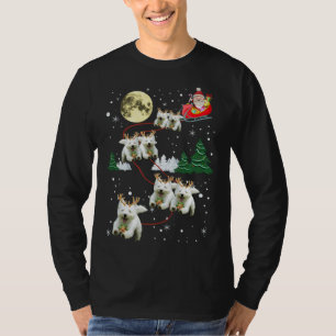 Camiseta Engraçado Reindeer Westie Xmas Cães de Natal Amant