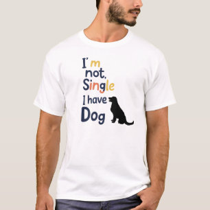 Camiseta Engraçado Relacionamento de Cachorro Design