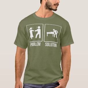 Camiseta Engraçado Relacionamento E Piscina Billard