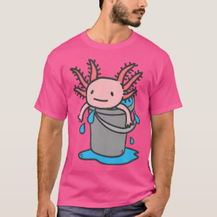 Camiseta Engraçado Relaxar Axolotl Em Um Balde Sa Mexicano