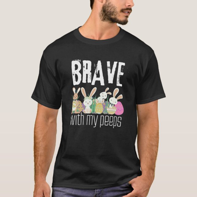 Camiseta Engraçado relaxar com meus amigos rapazes Coelho d (Frente)