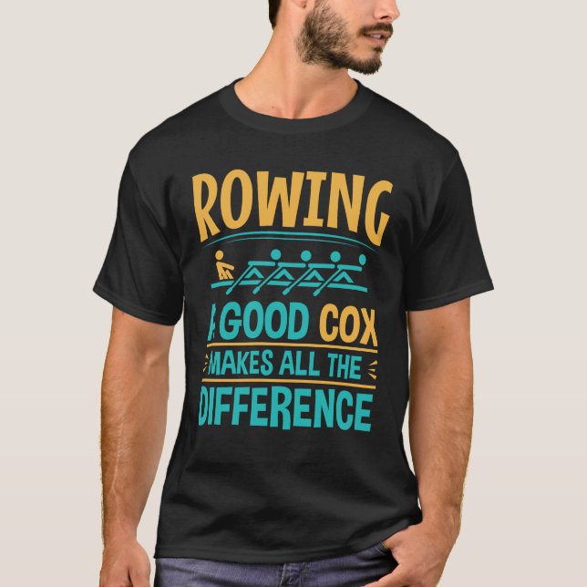 Camiseta Engraçado remar uma boa cox faz toda diferença (Frente)