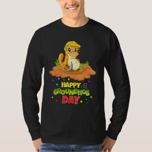 Camiseta Engraçado Respeitar O Dia Do Groundhog