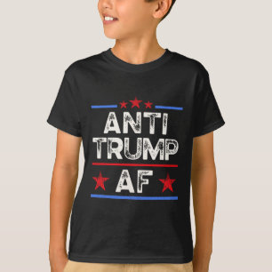 Camiseta Engraçado Retro Anti-trump Af, Anti Fascismo, Pró