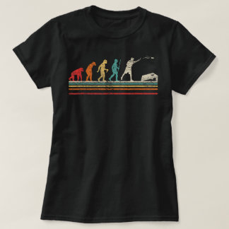 Camiseta Engraçado Retro Evolution Cornhole Bean Bolsas Cor