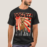 Engraçado Retro Japonês Dogzilla Irish Terrier Pul