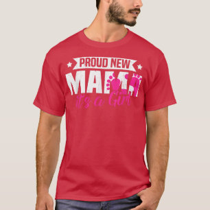 Camiseta Engraçado Retro Orgulhosa Nova Mãe É uma Reve de G