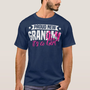 Camiseta Engraçado Retro Orgulhoso Vovó Nova É Uma Garota S