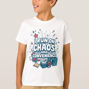 Camiseta Engraçado Retro Vintage Chaos Energy Shirt para Sa