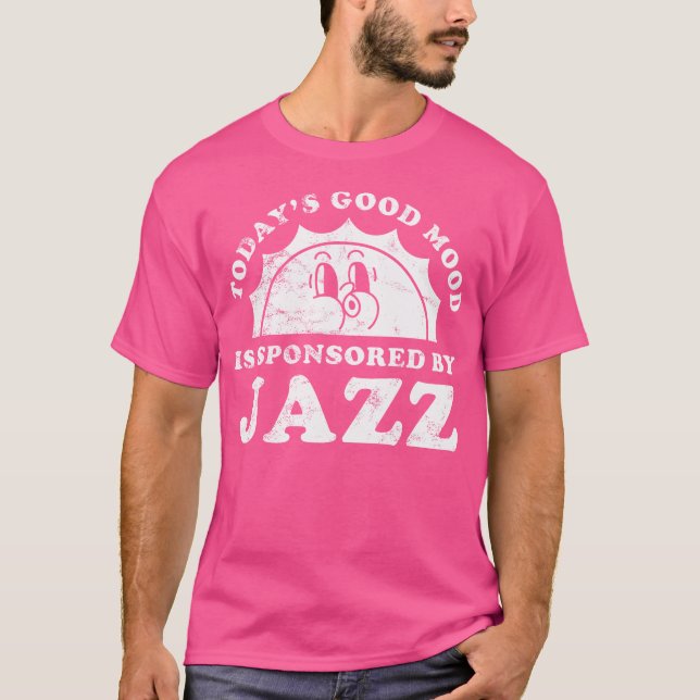 Camiseta Engraçado - Retro Vintage Jazz (Frente)