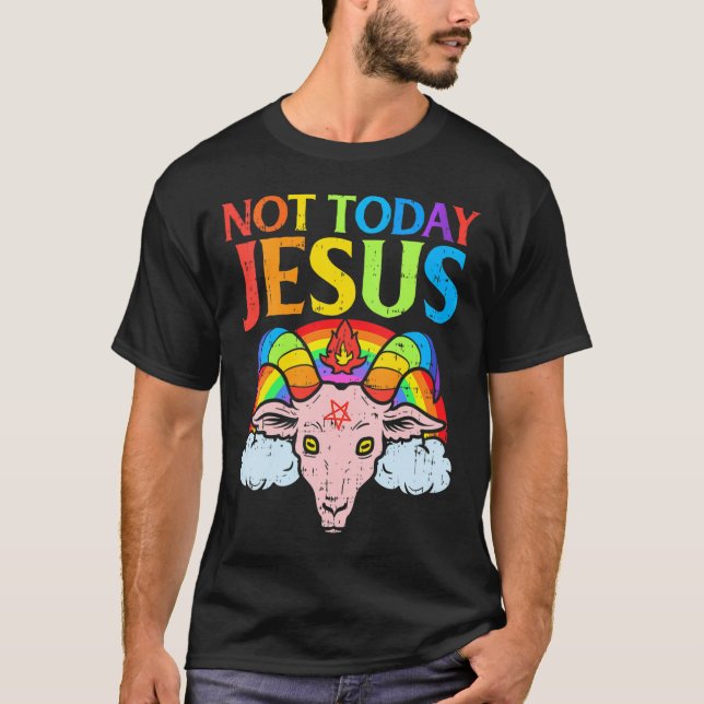 Camiseta Engraçado Rindo De Jesus Com Sorvete Para Sweets L (Frente)