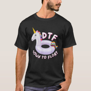 Camiseta Engraçado Rio DTF Encaixando-se no Fluxo de Verão