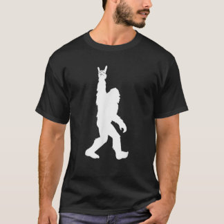 Camiseta Engraçado Rocha E Rolar Para Acreditador Sasquatch