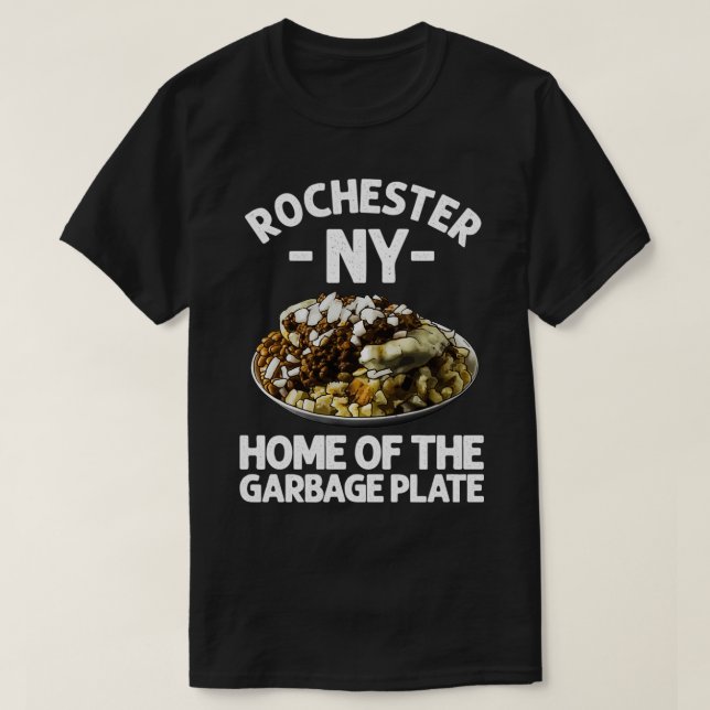 Camiseta Engraçado Rochester NY Garbage Placa Presente Lega (Frente do Design)