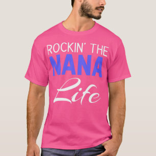 Camiseta Engraçado Rockin' A Vovó Vovó Da Vida Nana Orgulho