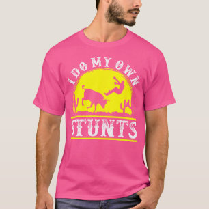 Camiseta Engraçado Rodeo Touro Andando Eu Faço Minhas Própr
