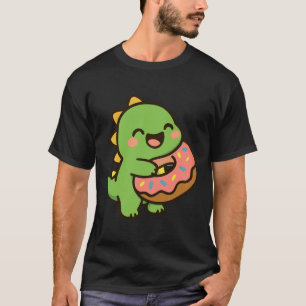Camiseta Engraçado Rosquinha Dinossauro