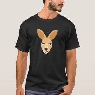 Camiseta Engraçado Rosto De Kangaroo Para Férias Na Austrál