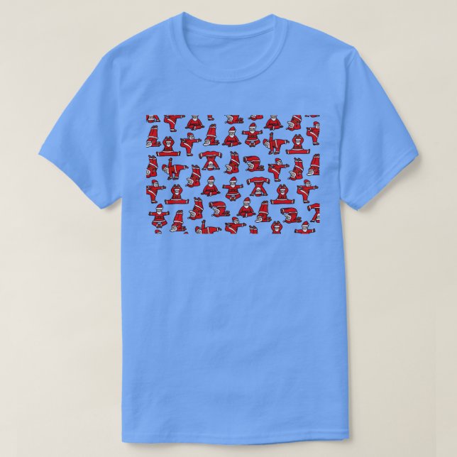 Camiseta Engraçado Rosto de Natal 5 (Frente do Design)
