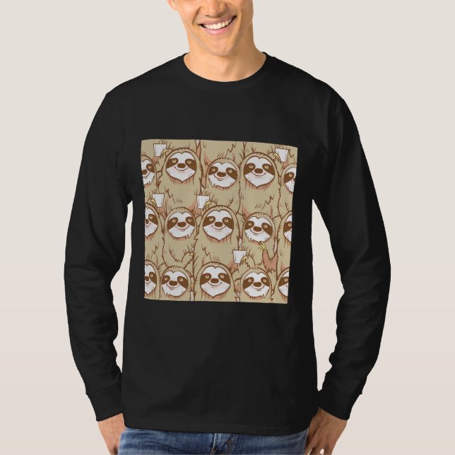 Camiseta Engraçado Rosto Leve (Frente)