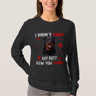 Camiseta Engraçado Rottweiler, Eu Arranjei Minha Bumbum Te