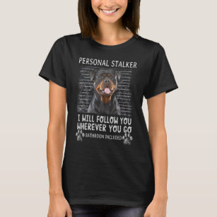 Camiseta Engraçado Rottweiler, Falante Pessoal