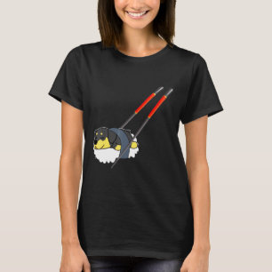 Camiseta Engraçado Rottweiler Sushi Cute Dog Lover Gift Tee