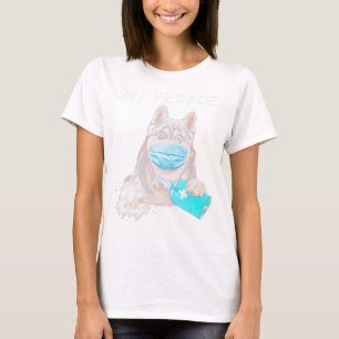 Camiseta Engraçado rouco novo cão do pessoas vestindo um