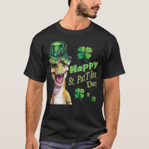 Camiseta Engraçado Rua de Dinossauro Irlandês.