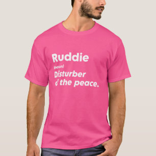 Camiseta Engraçado Ruddie 'Disturber of the Peace' Personal