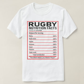 Camiseta Engraçado Rugby Fatos Jogador de Rugby Gift