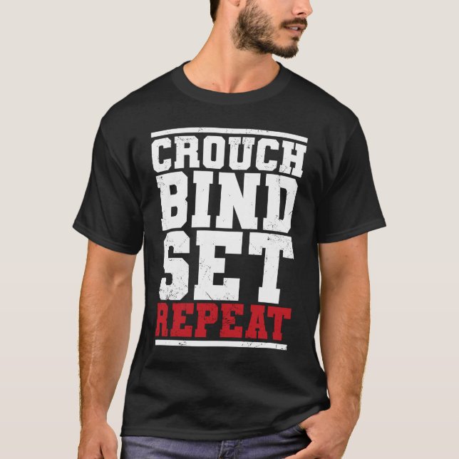 Camiseta Engraçado Rugby Quote Jogue Rugby Rugby Fan Crouch (Frente)