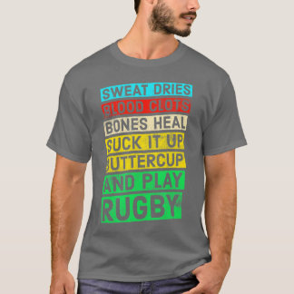 Camiseta Engraçado Rugby Quote Play Rugby