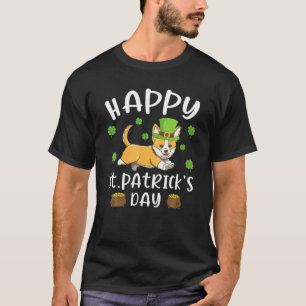 Camiseta Engraçado Saint Patricks Corgi Dog Gift Para A Rua